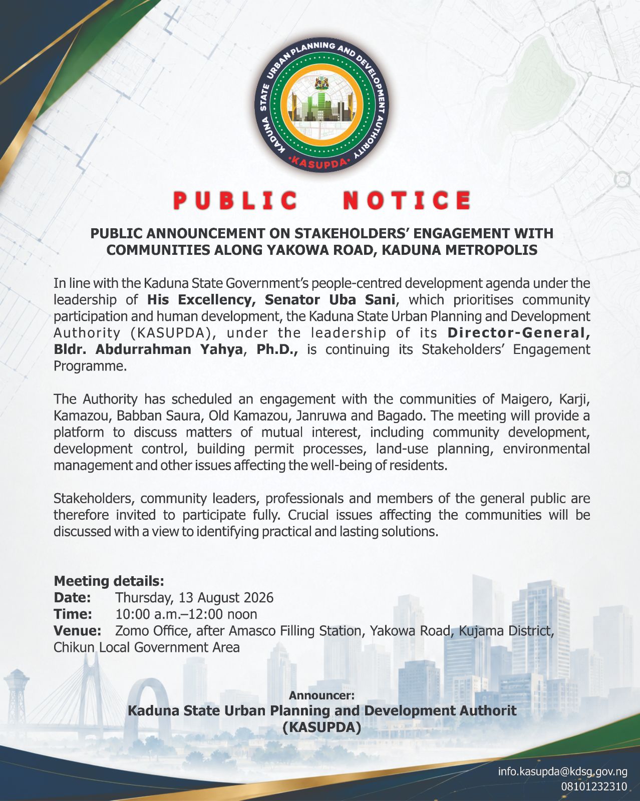 PUBLIC NOTICE