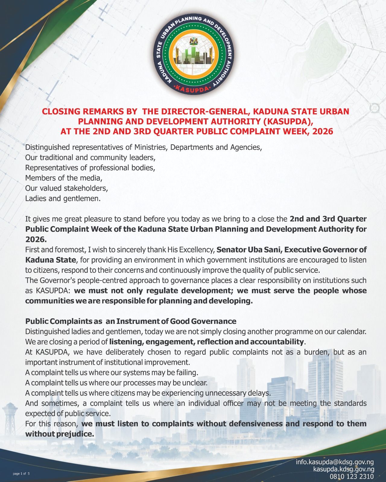 CLOSING REMARKS BY THE DIRECTOR-GENERAL.