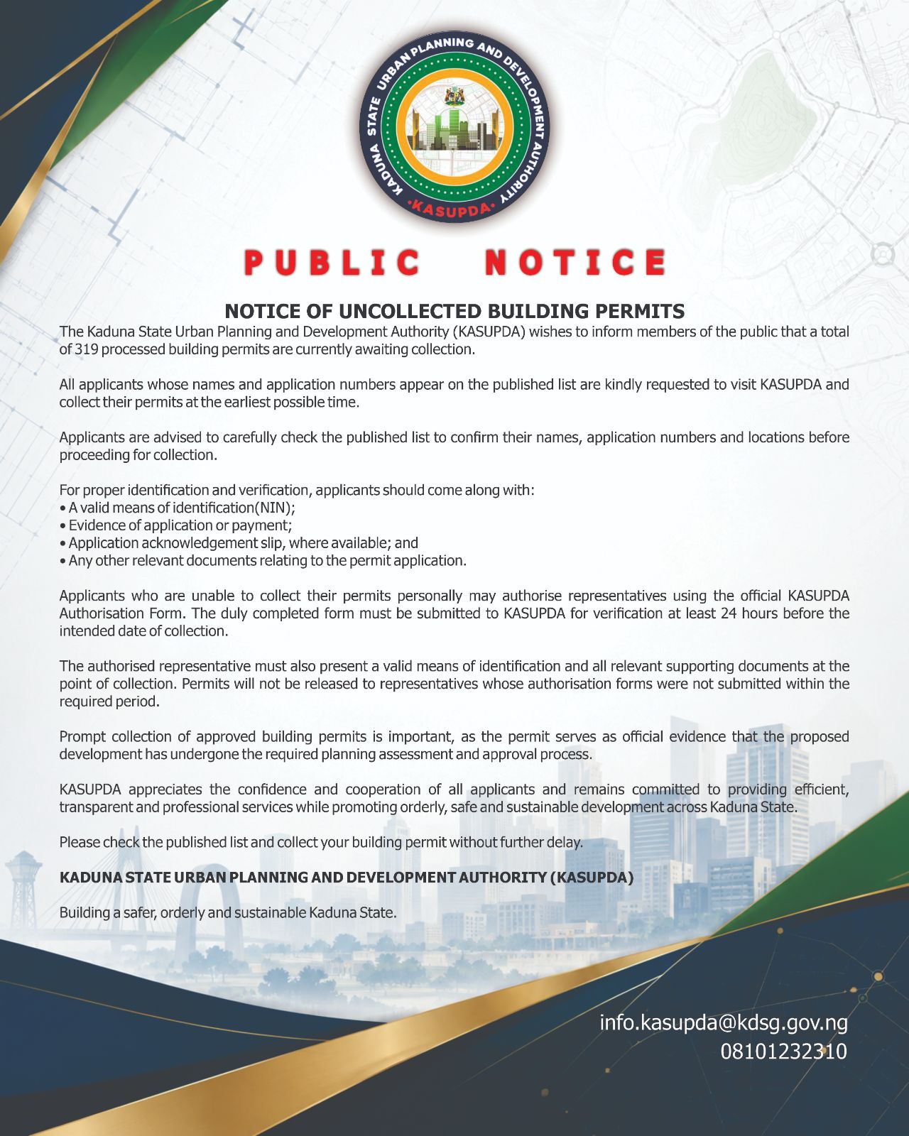 PUBLIC NOTICE